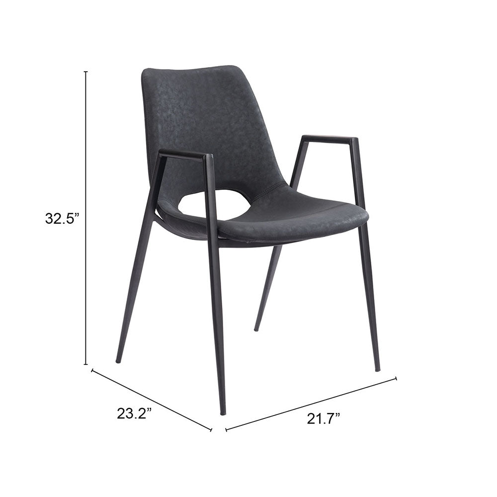 DESI DINING CHAIR BLACK