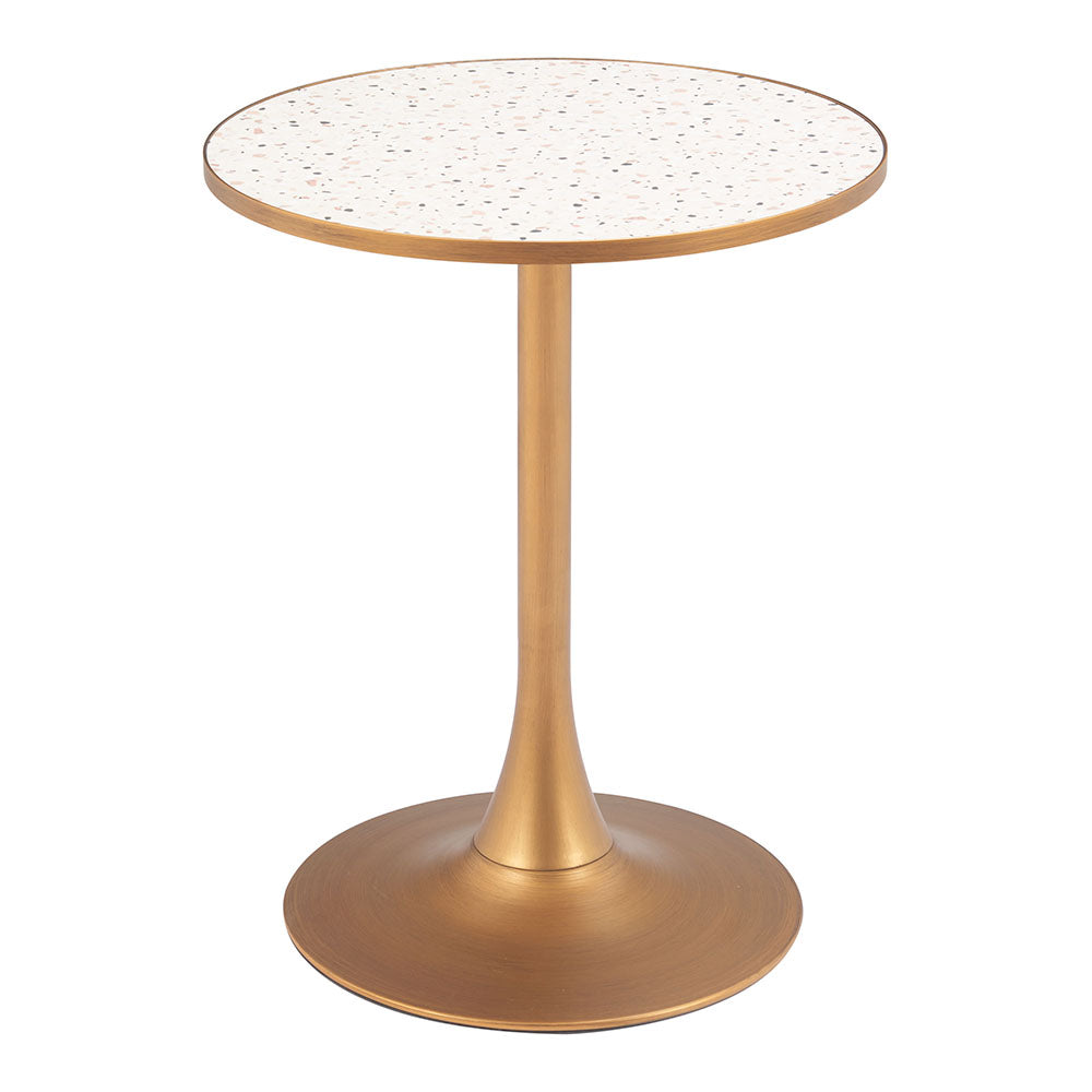 BITE BISTRO TABLE BEIGE & GOLD