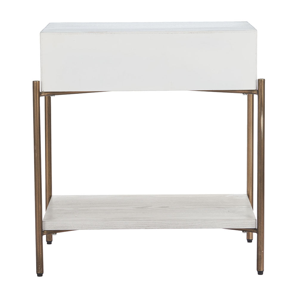 YORU SIDE TABLE OAK WHITE