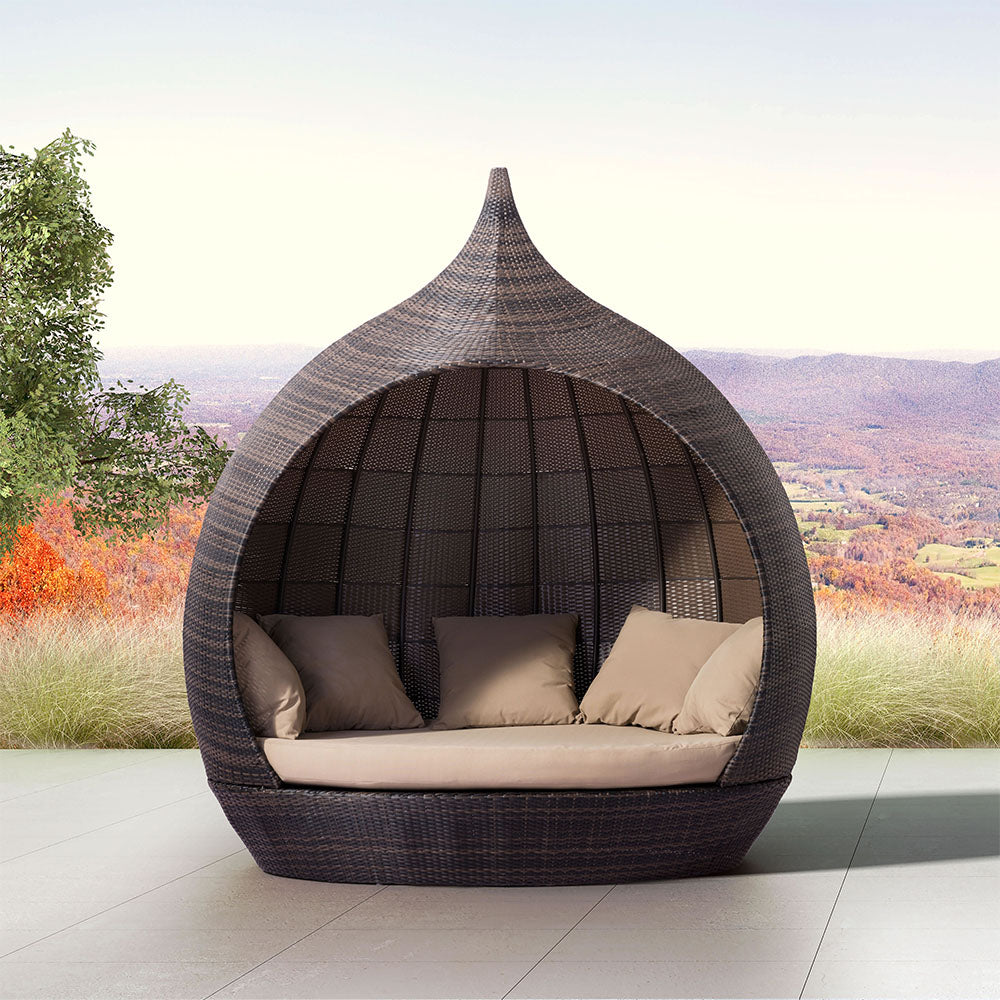 MARTINIQUE BEACH DAYBED BROWN & BEIGE