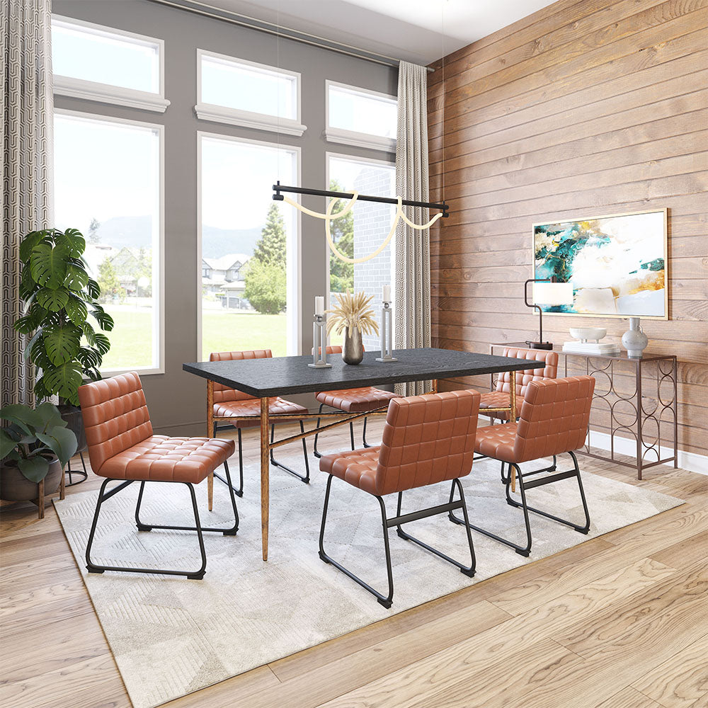PAGO DINING CHAIR BROWN