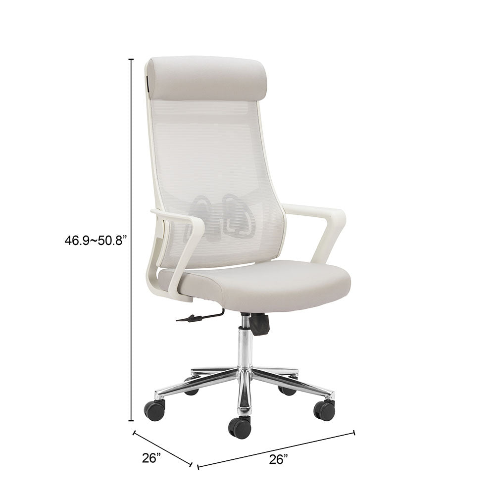 JETT HIGH BACK OFFICE CHAIR LIGHT GRAY