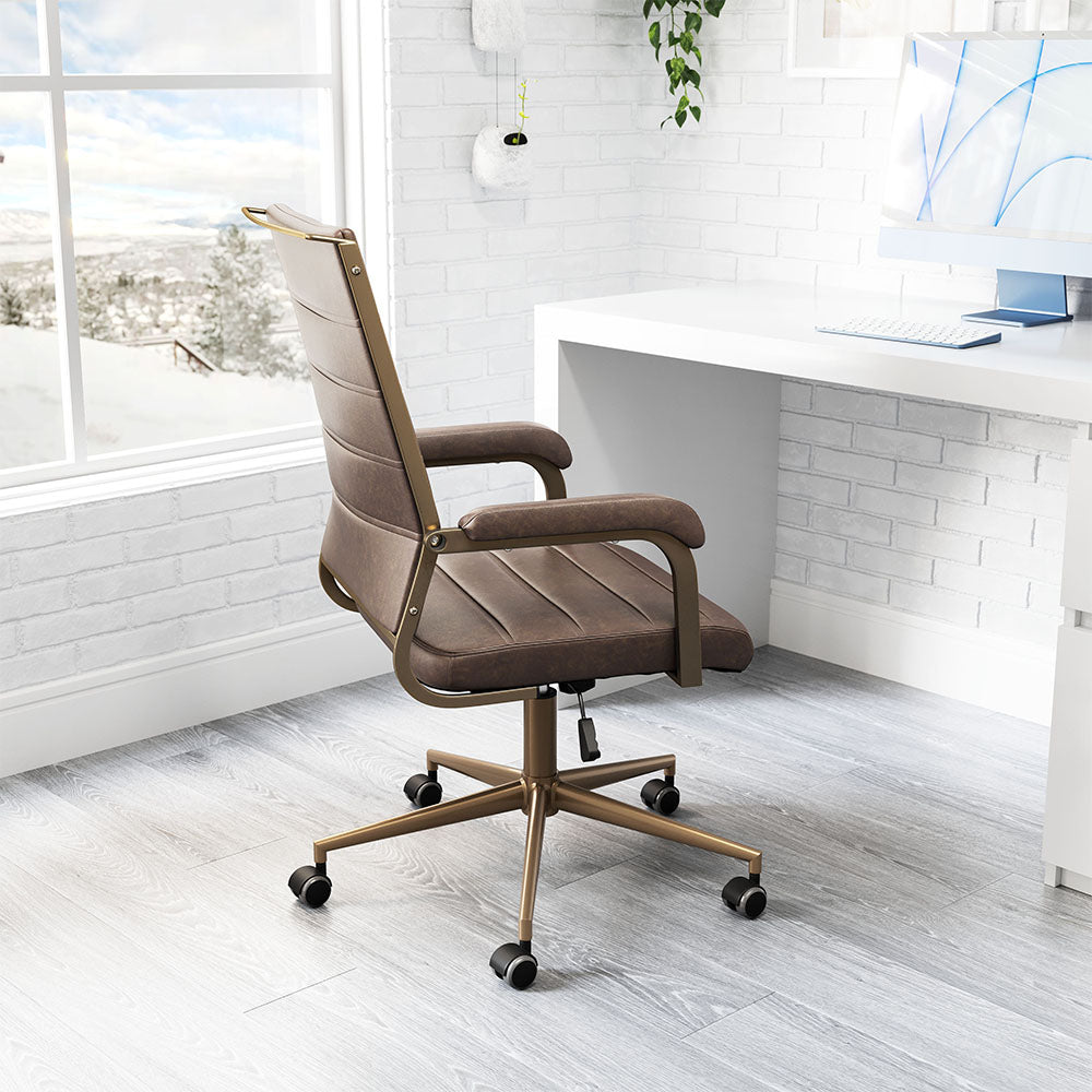 AUCTION OFFICE CHAIR ESPRESSO
