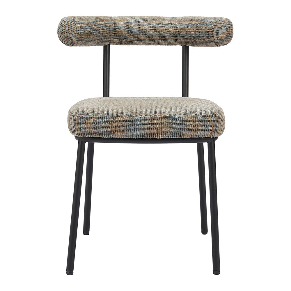 KEDE DINING CHAIR GREEN TWEED