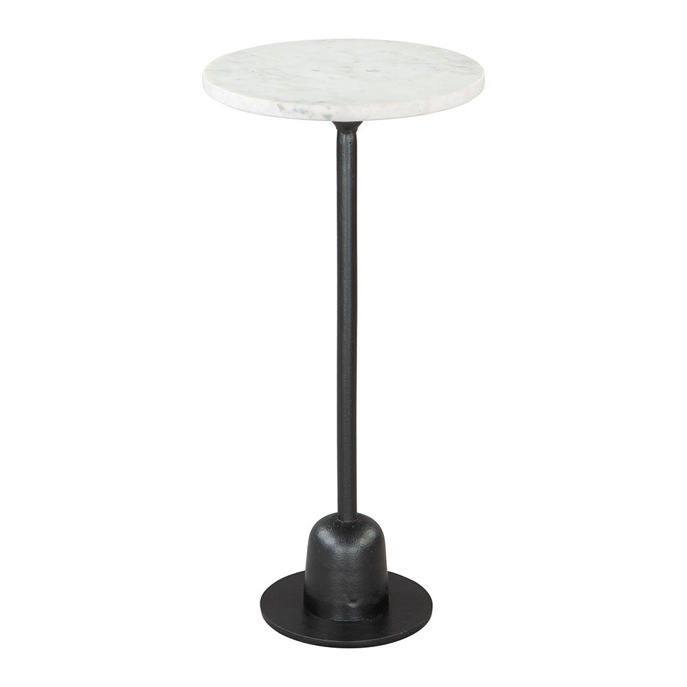 WOOZY SIDE TABLE WHITE & BLACK