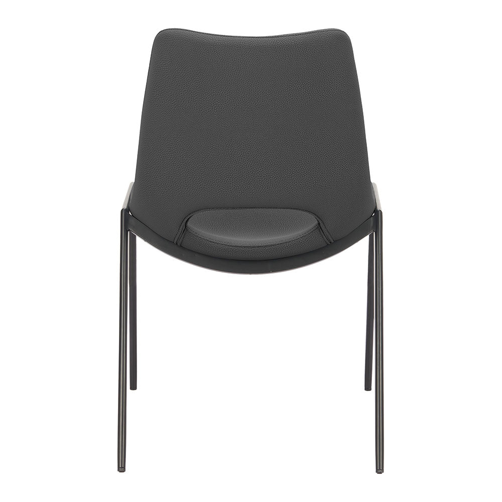 DESI ARMLESS DINING CHAIR BLACK
