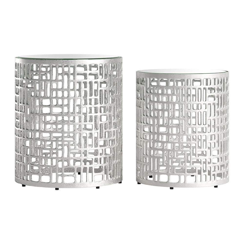 REDEN SIDE TABLE SET SILVER