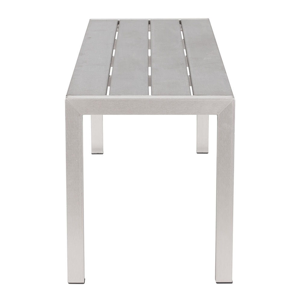 METROPOLITAN DOUBLE BENCH GRAY & SILVER