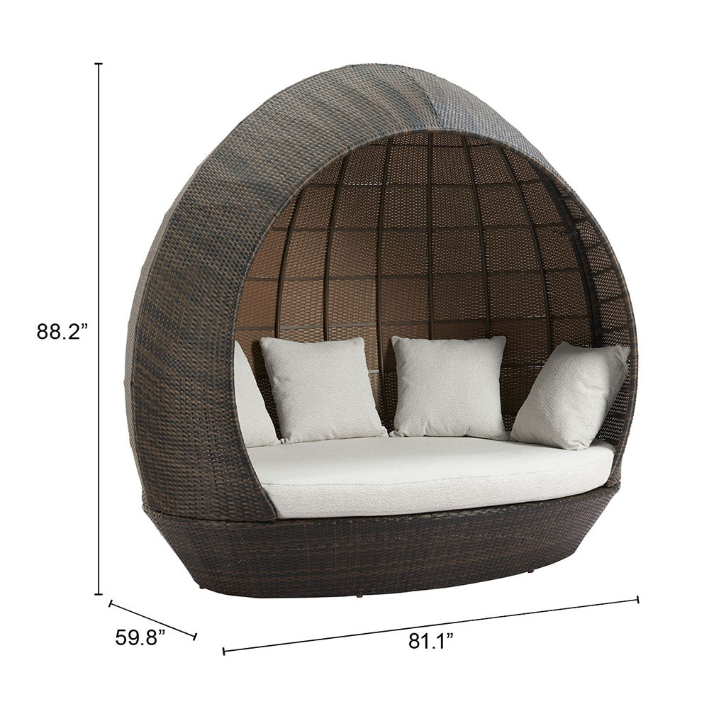 MARISOL BEACH DAYBED BROWN & BEIGE