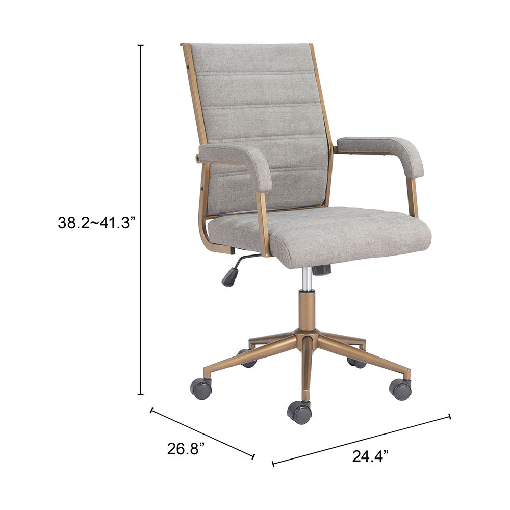 AUCTION OFFICE CHAIR GRAY