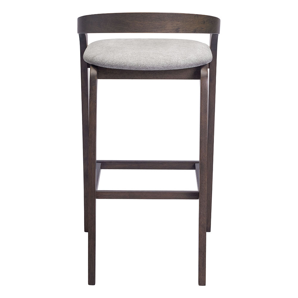 TROY BARSTOOL GRAY & ESPRESSO