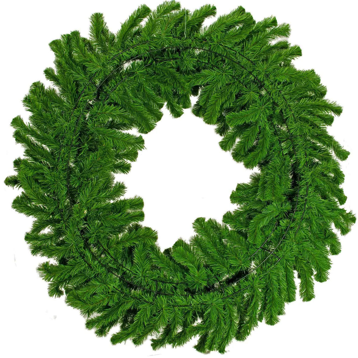 4FT PINE NEEDLE CHRISTMAS WREATH