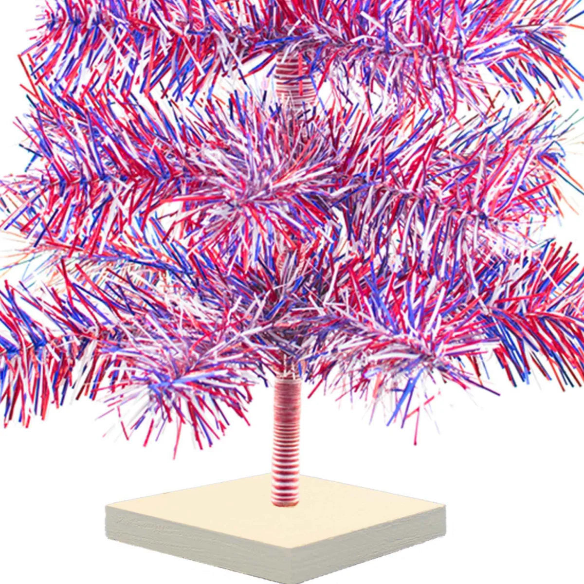 4TH OF JULY FIREWORK TINSEL TREES