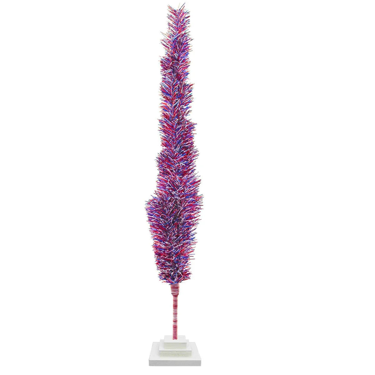 4TH OF JULY FIREWORK TINSEL TREES