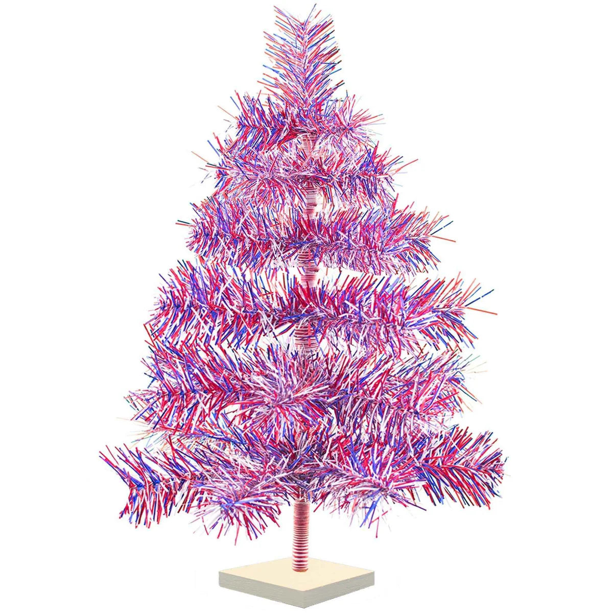 4TH OF JULY FIREWORK TINSEL TREES