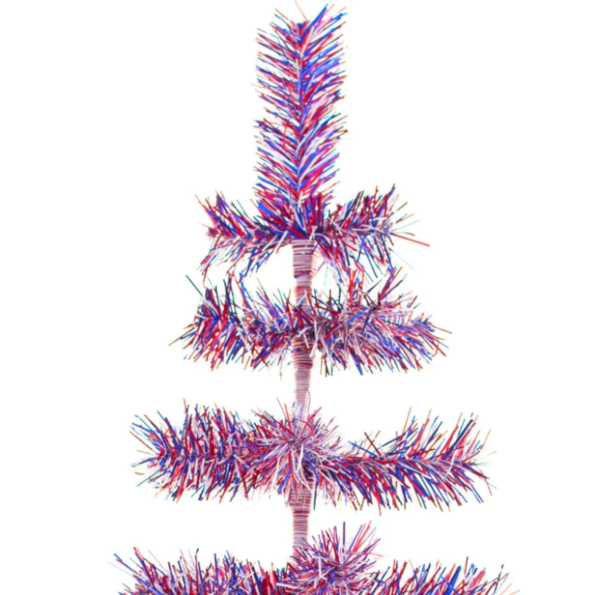 4TH OF JULY FIREWORK TINSEL TREES