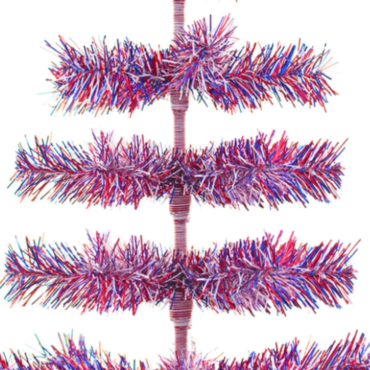 4TH OF JULY FIREWORK TINSEL TREES