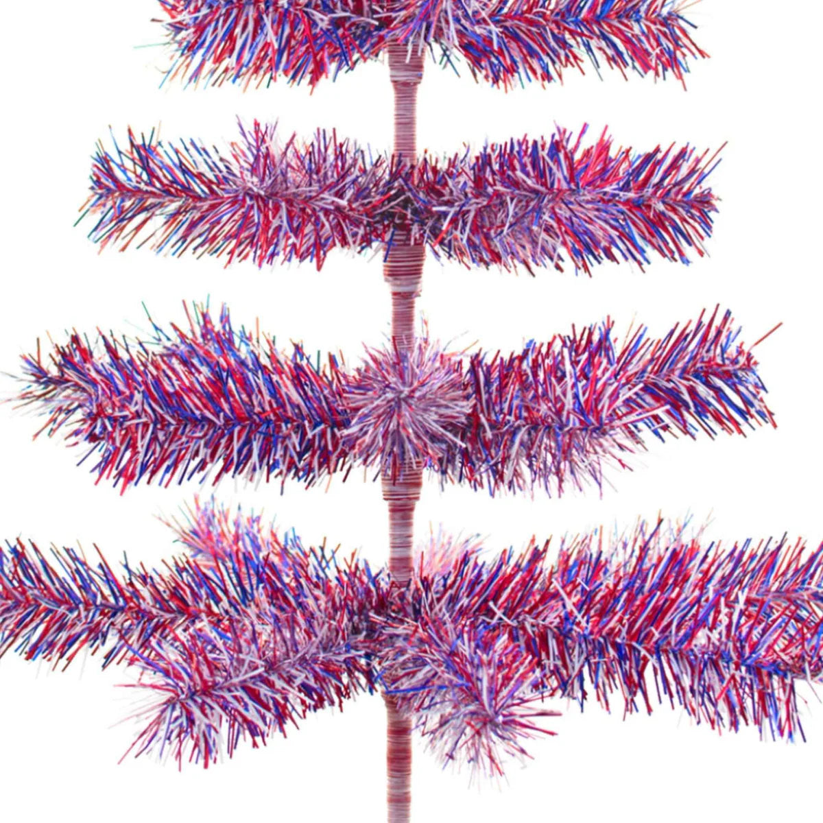 4TH OF JULY FIREWORK TINSEL TREES