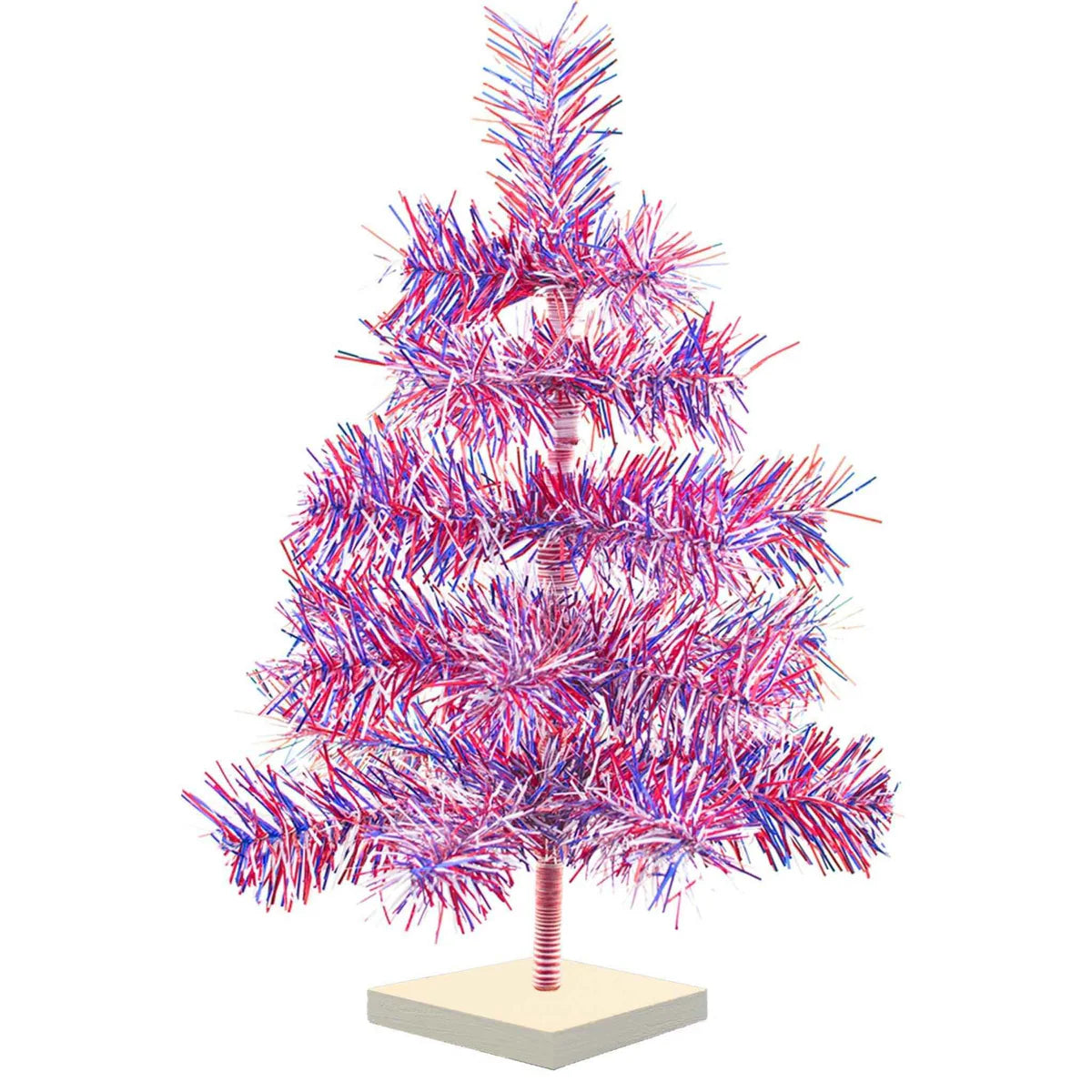 4TH OF JULY FIREWORK TINSEL TREES
