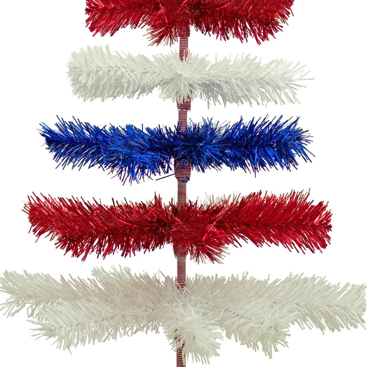 4TH OF JULY LAYERED TINSEL TREES