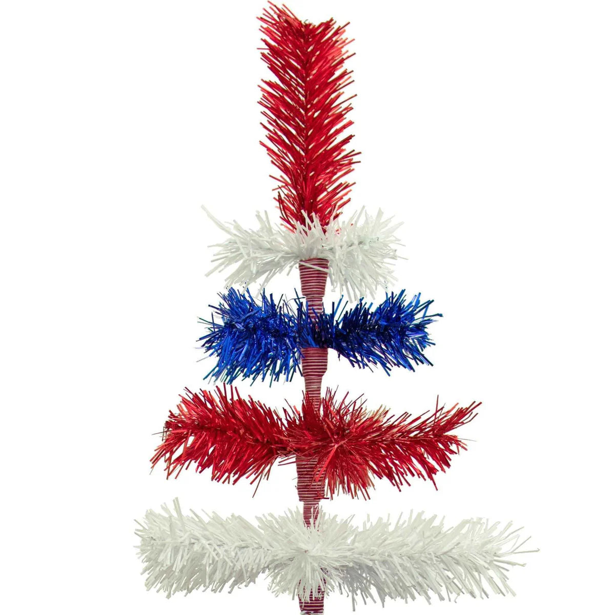 4TH OF JULY LAYERED TINSEL TREES