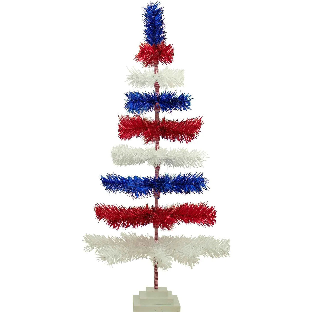 4TH OF JULY LAYERED TINSEL TREES