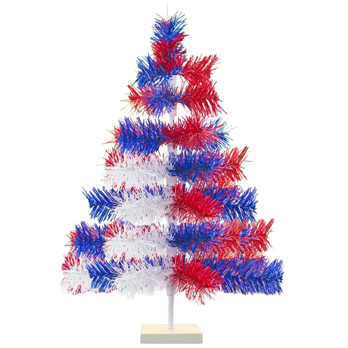 4TH OF JULY MIXED TINSEL TREES