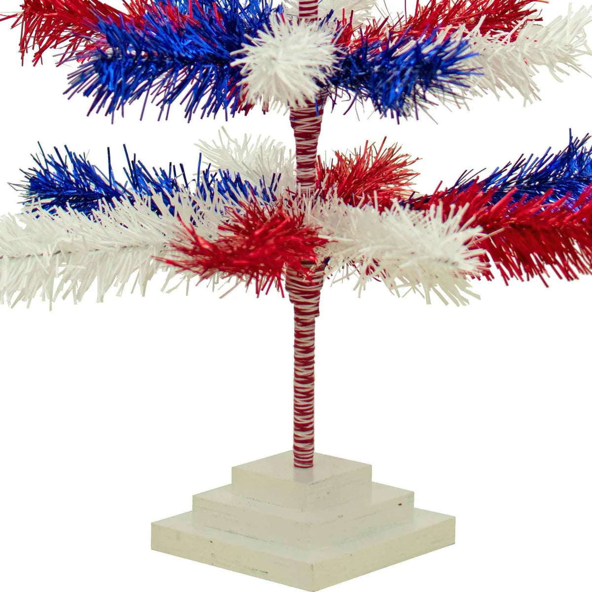 4TH OF JULY MIXED TINSEL TREES