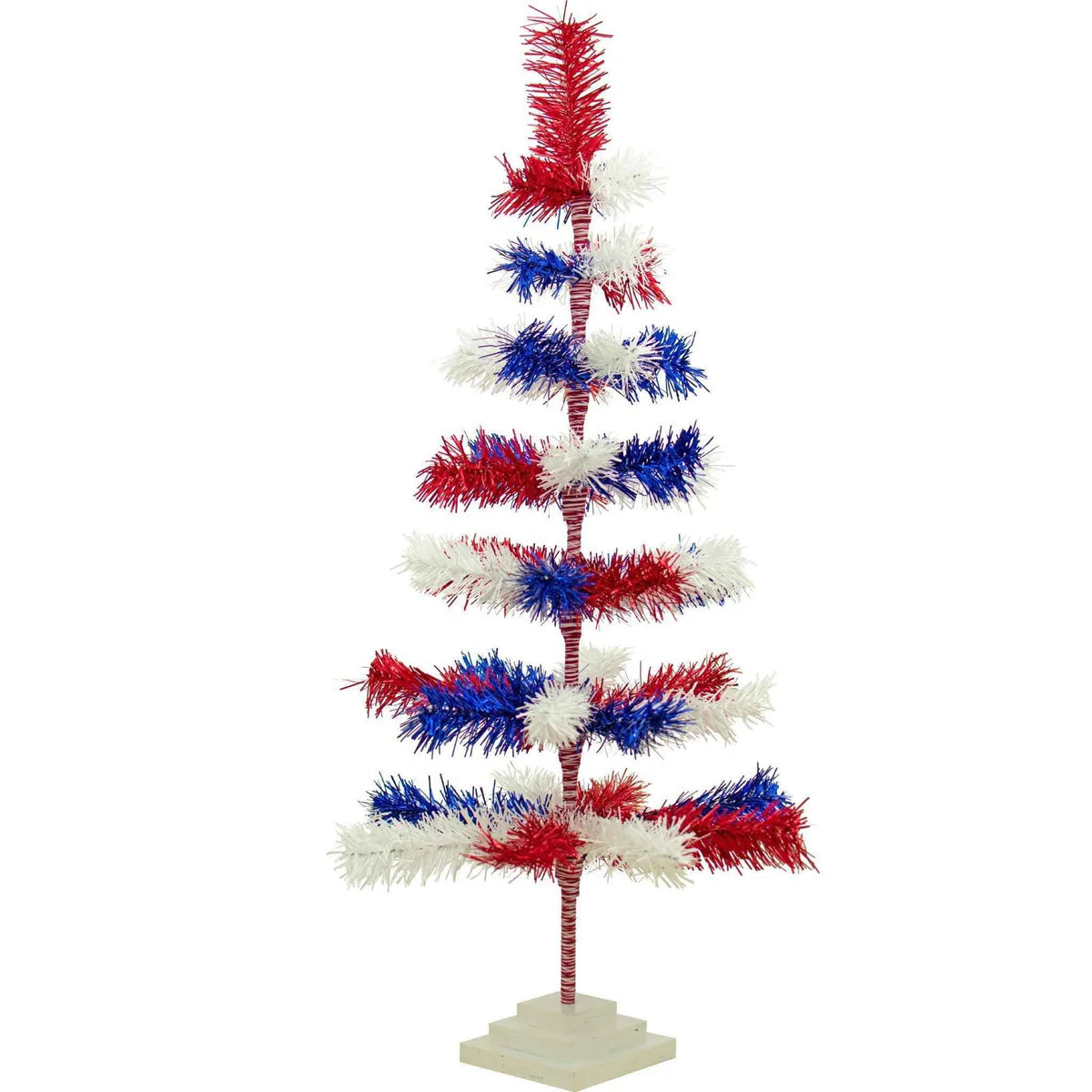 4TH OF JULY MIXED TINSEL TREES