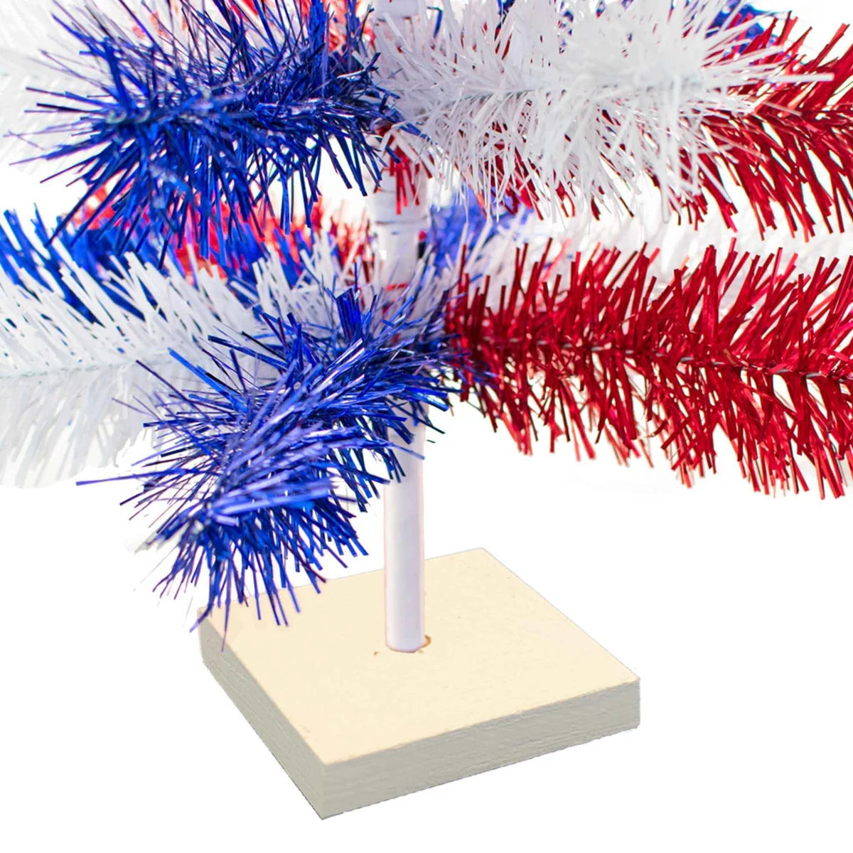4TH OF JULY MIXED TINSEL TREES
