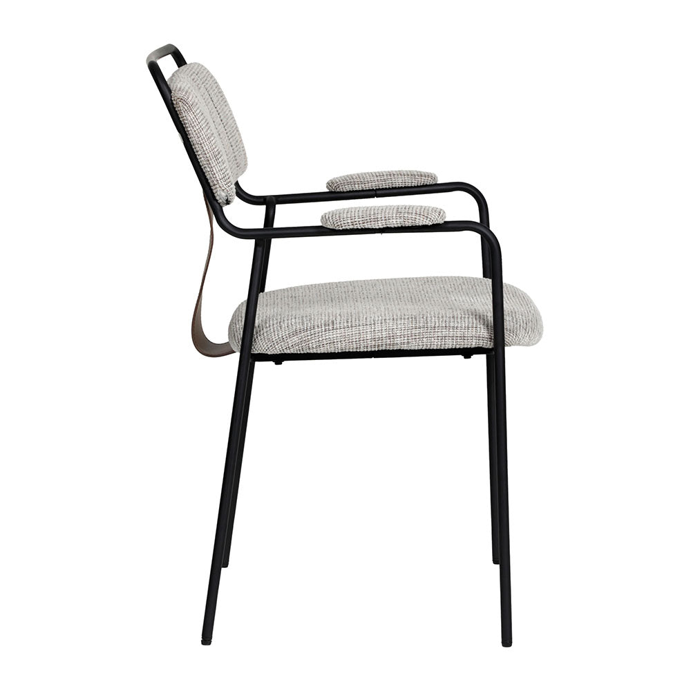 COUVA DINING CHAIR GRAY TWEED