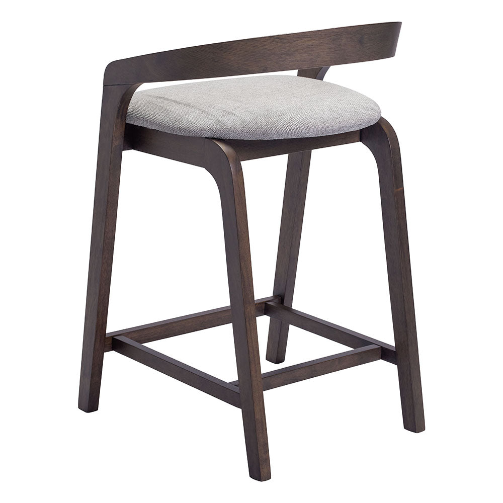 TROY COUNTER STOOL GRAY & ESPRESSO