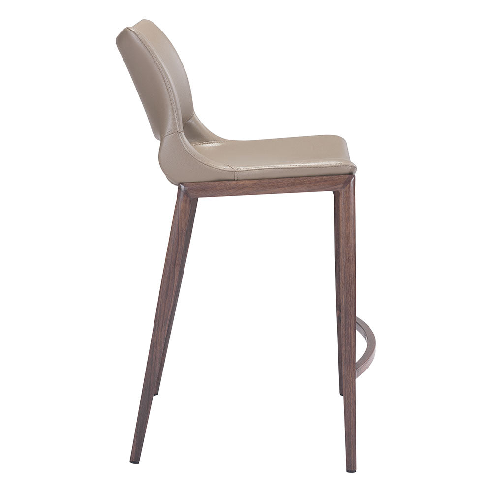 ACE COUNTER STOOL BROWN & WALNUT