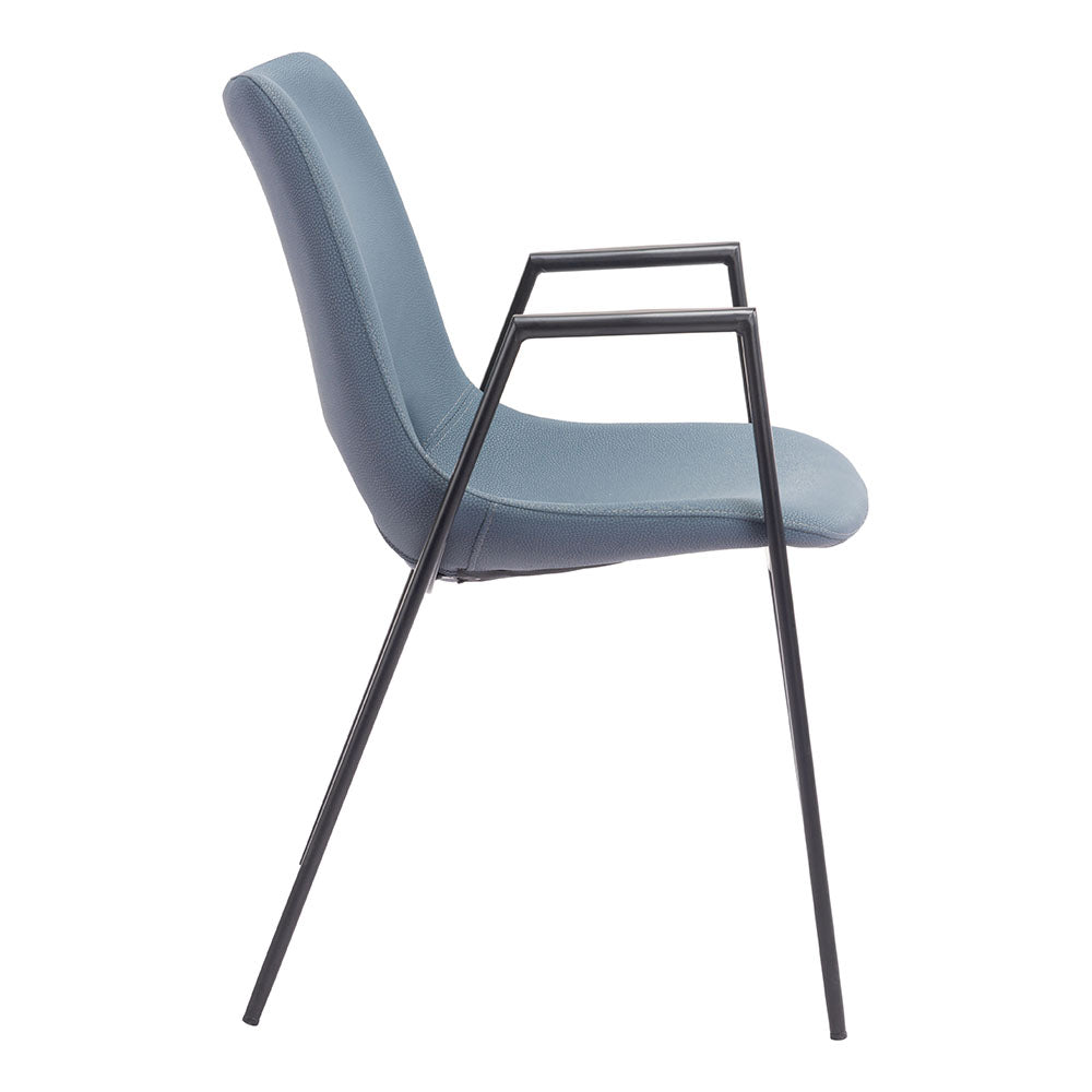 DESI DINING CHAIR AZURE & GRAY