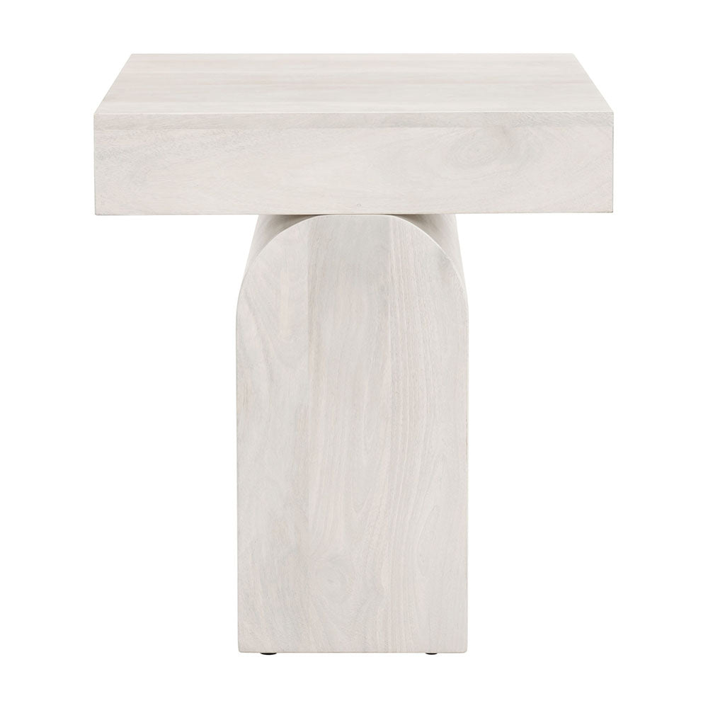 KIEL SIDE TABLE WHITEWASHED