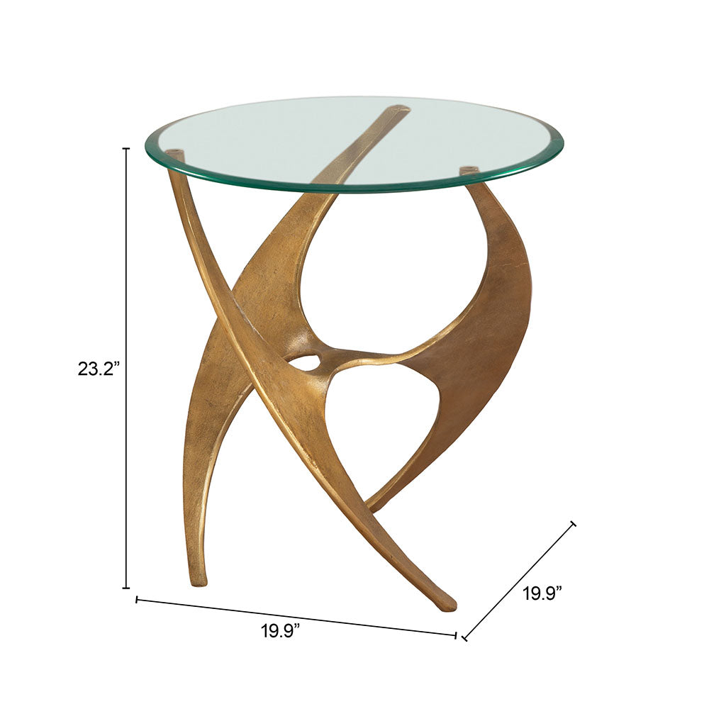 SABEL SIDE TABLE GOLD