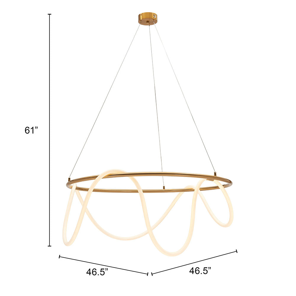 WIBER CEILING LAMP BRASS
