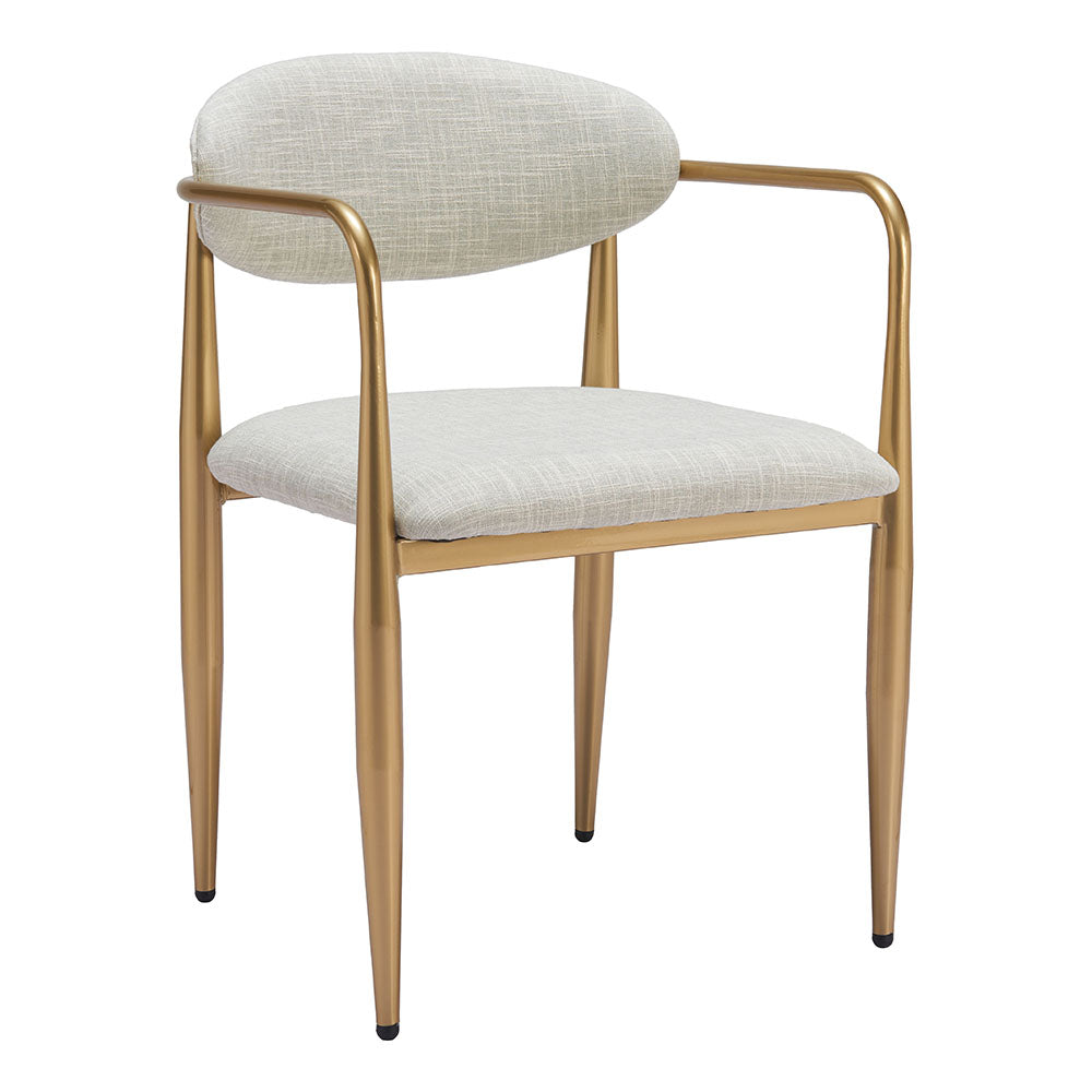 ZENS DINING CHAIR QUILL GRAY