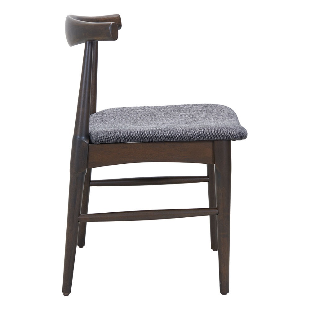 Tuzka Dining Chair Gray & Espresso