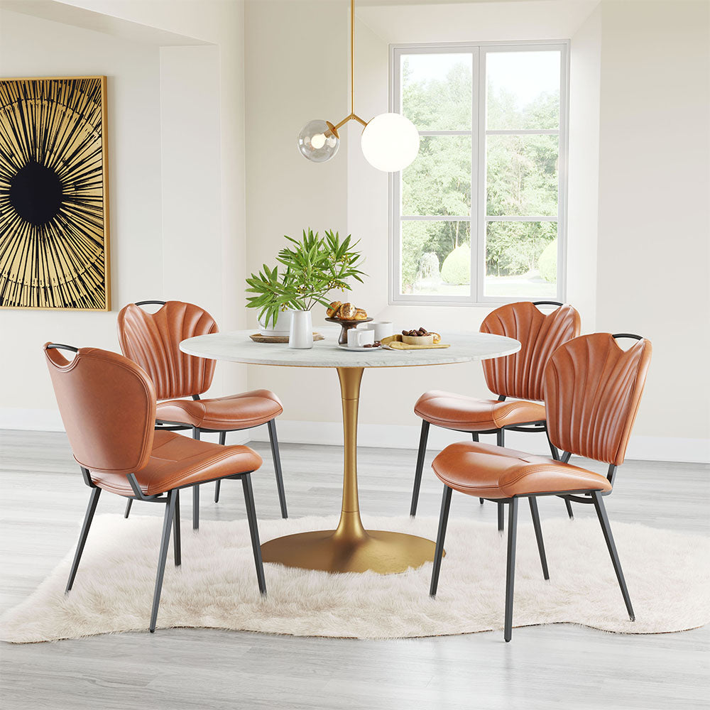 TERRENCE DINING CHAIR VINTAGE BROWN