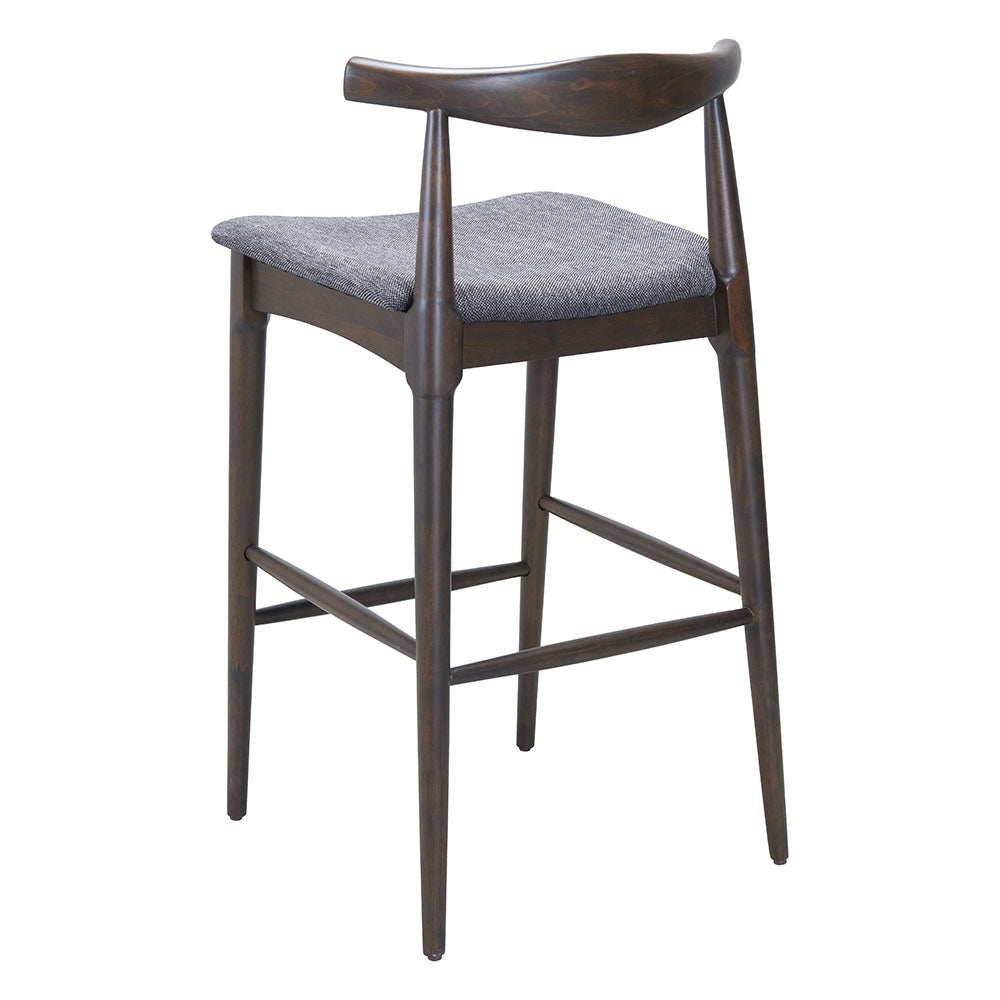 TUZKA BARSTOOL GRAY & ESPRESSO