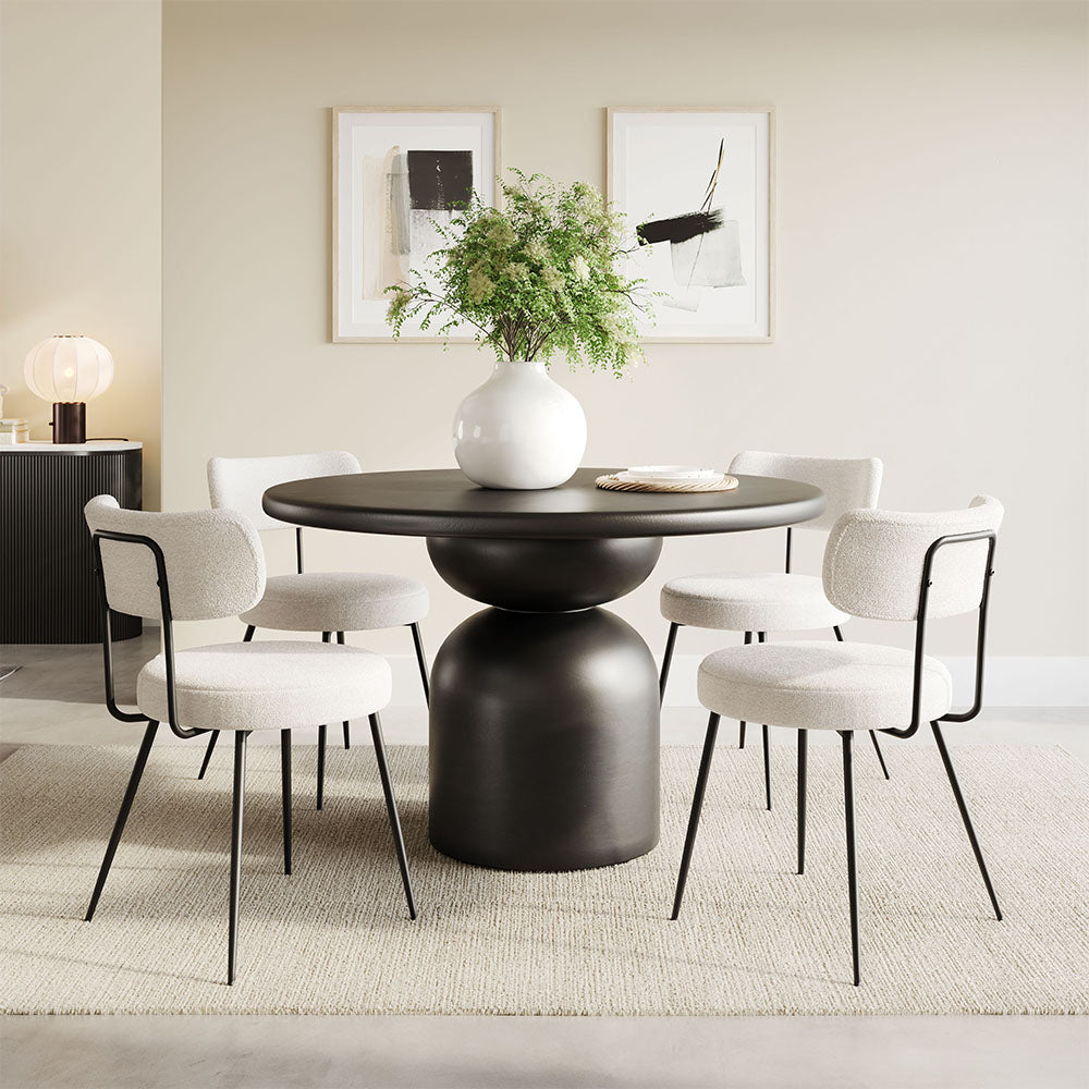 BLANCA DINING CHAIR IVORY