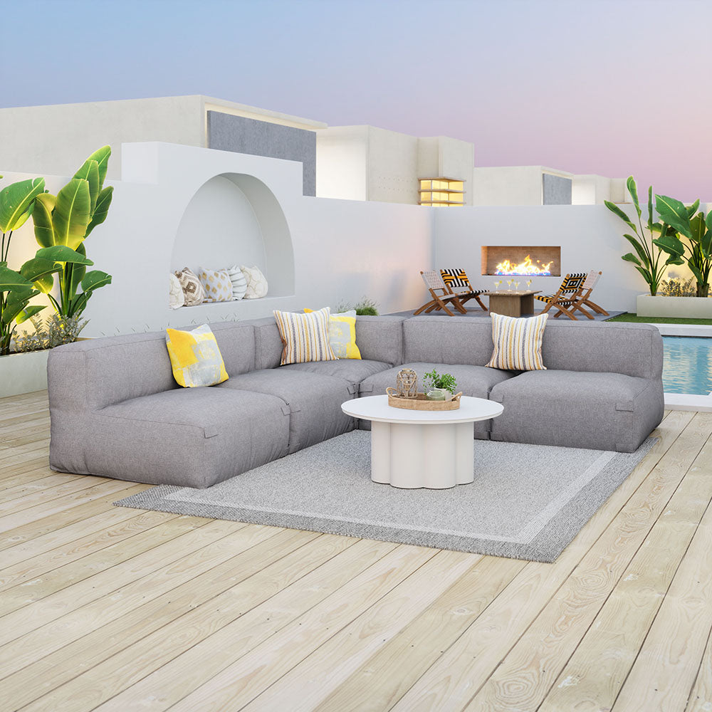 LUANDA MIDDLE CHAIR GRAY