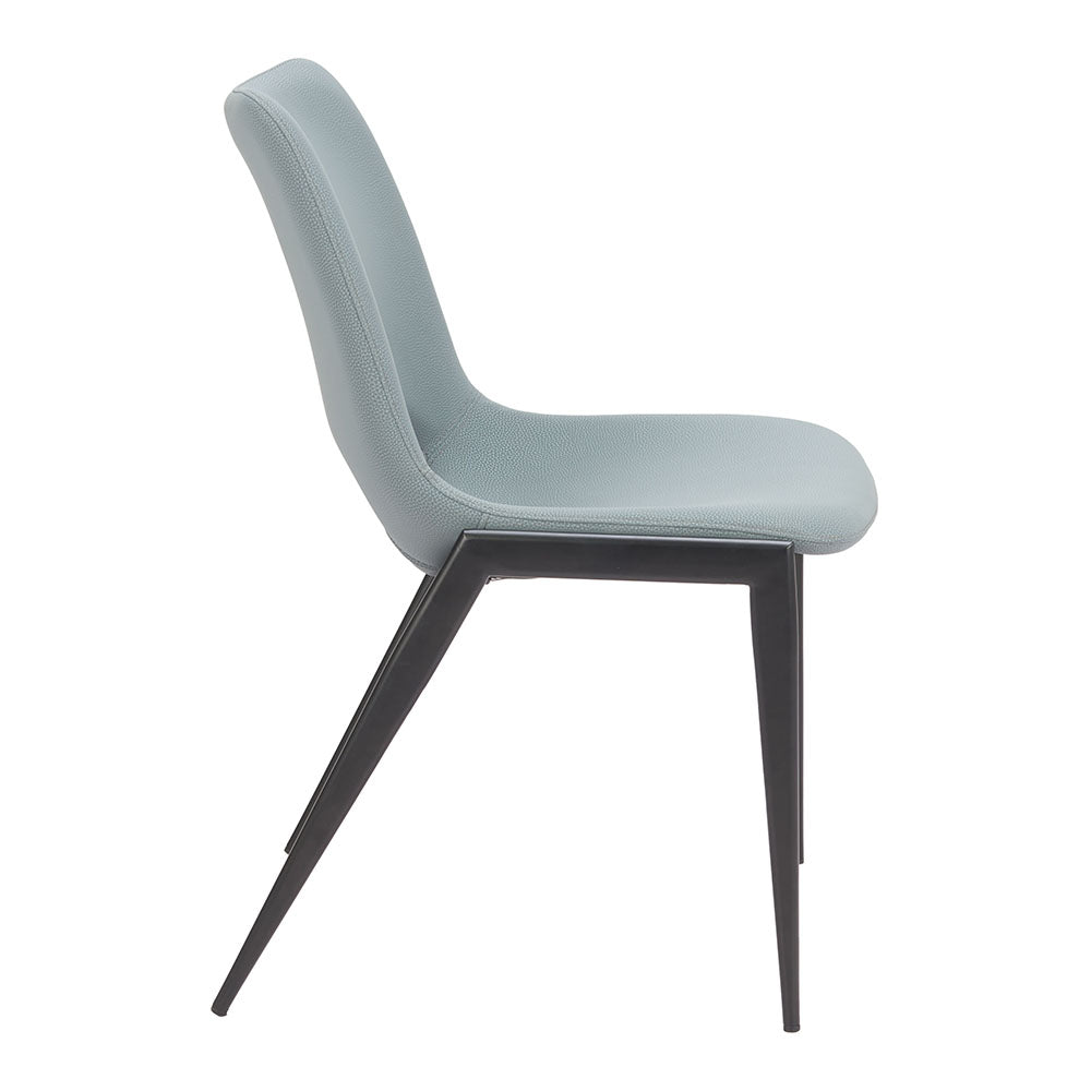 DESI ARMLESS DINING CHAIR AZURE GRAY