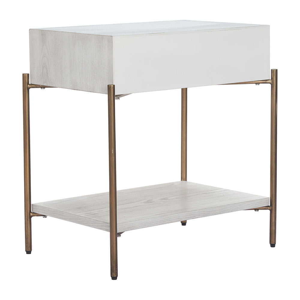 YORU SIDE TABLE OAK WHITE