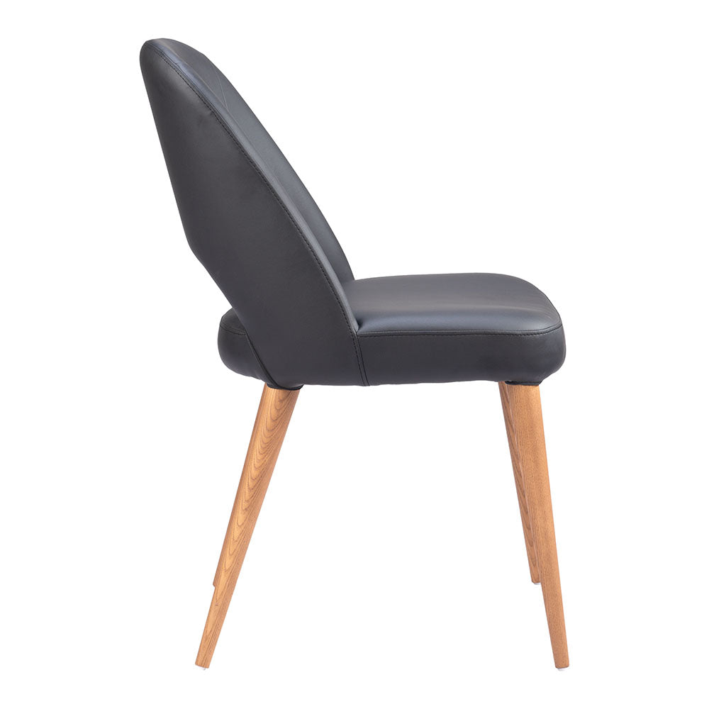 LEITH DINING CHAIR BLACK