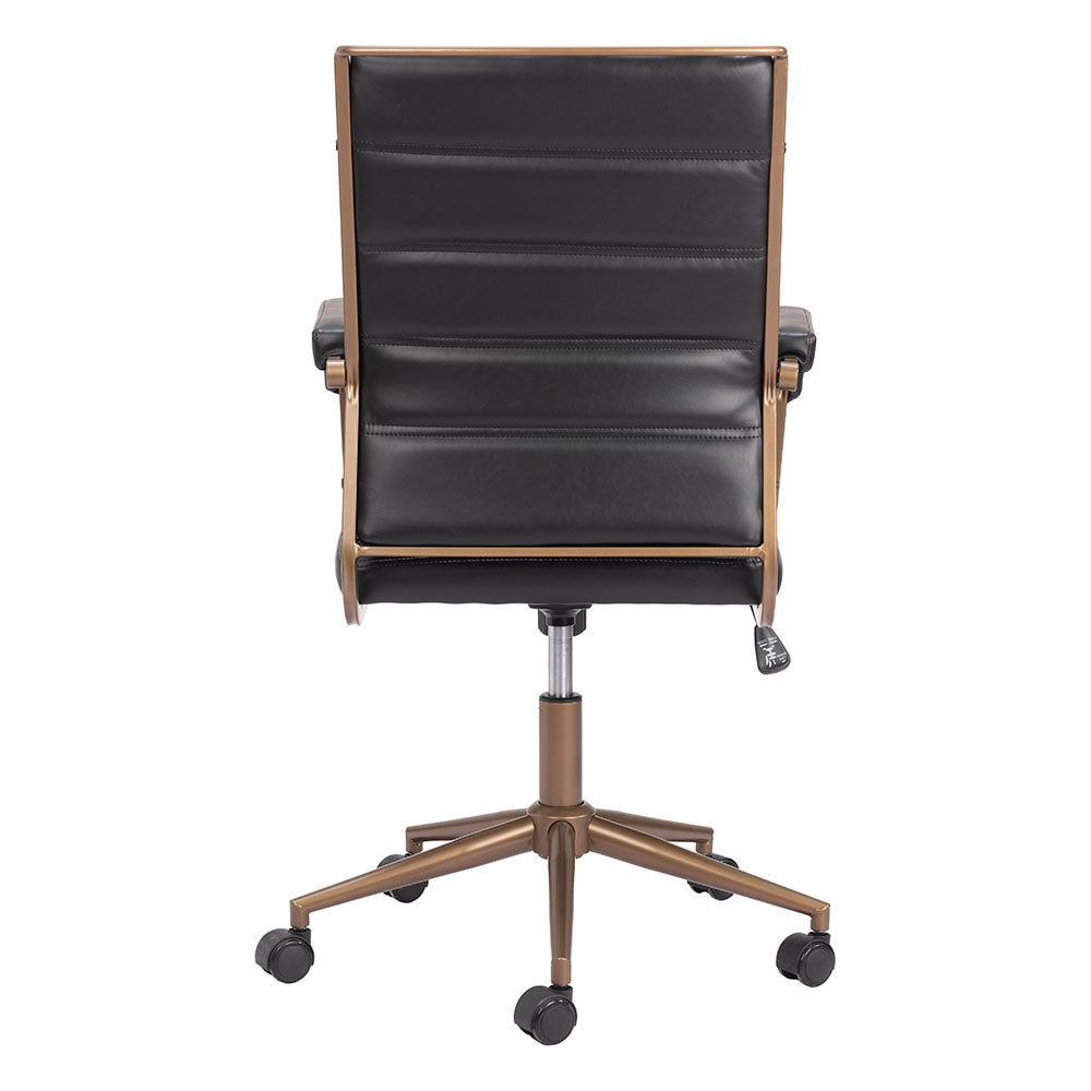 AUCTION OFFICE CHAIR VINTAGE BLACK