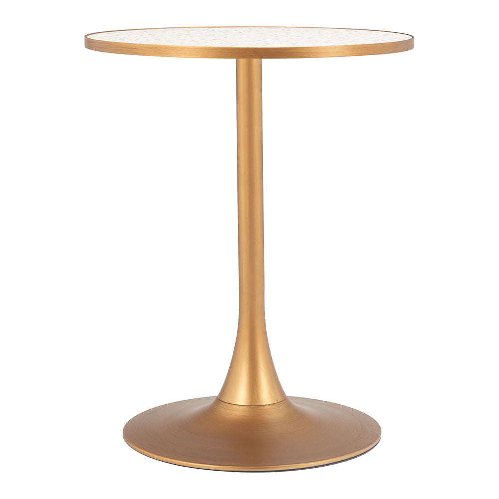 BITE BISTRO TABLE BEIGE & GOLD
