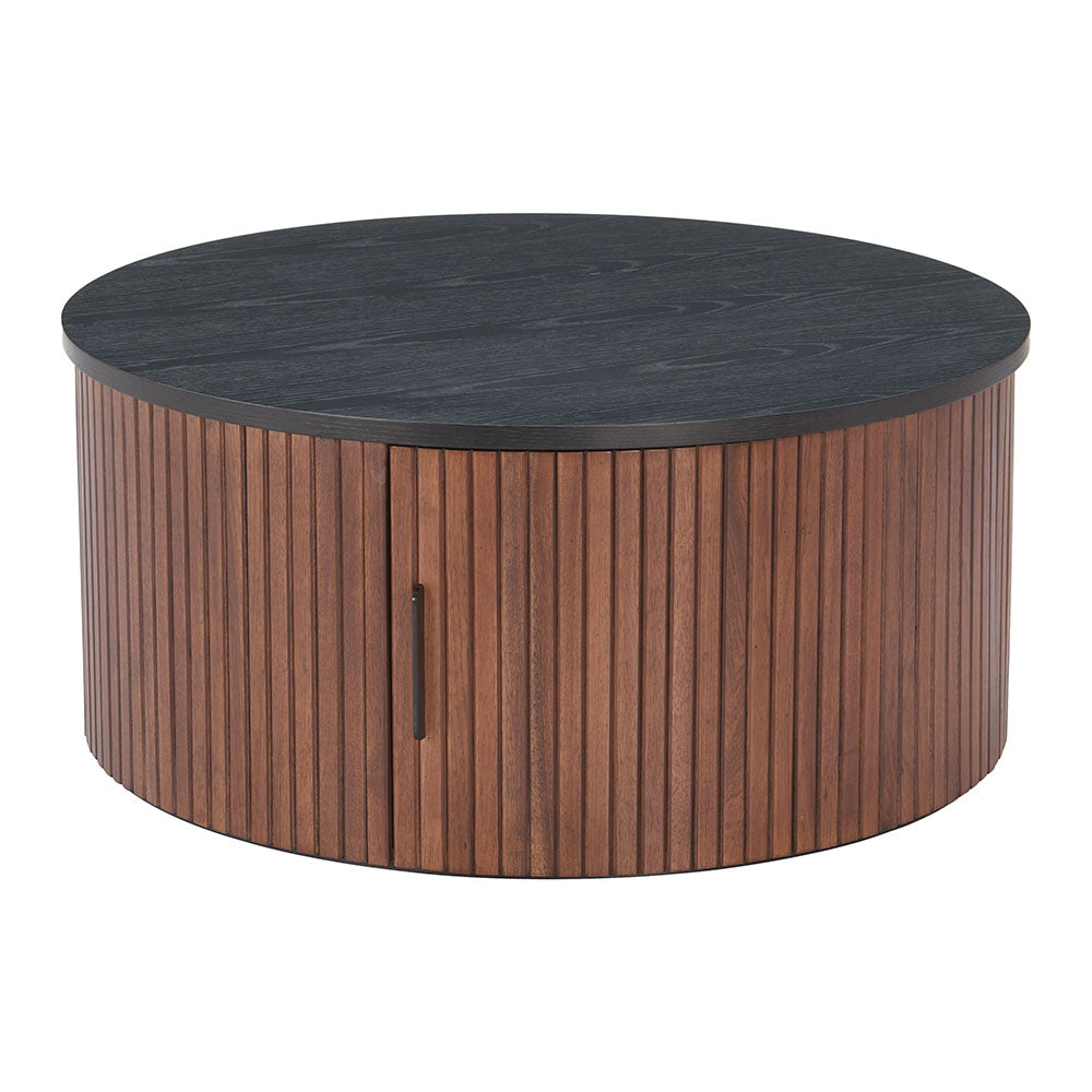 NEJAUS COFFEE TABLE BLACK & WALNUT