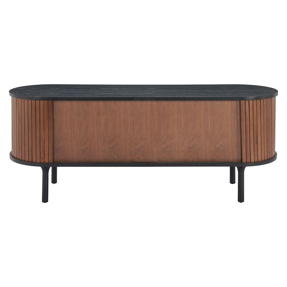 KORIANA ENTERTAINMENT STAND BLACK & WALNUT